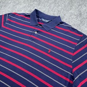 Polo Golf Ralph Lauren Polo Shirt Mens L Striped Pima Cotton Pony Minikahda Club